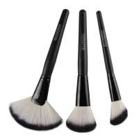 Fan-shaped Brush 3 Pieces Of Combined Honey Paint Beauty Makeup Tools